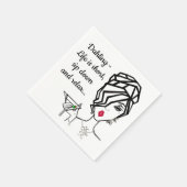 "Rustig maar en ontspan..." Servet (Hoek)