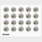 Rustig maar. Ga Coconut Ronde Sticker (Vel)