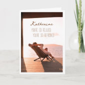 Rustig maar! Gepersonaliseerd pensioen Wenskaart Kaart (Voorkant)