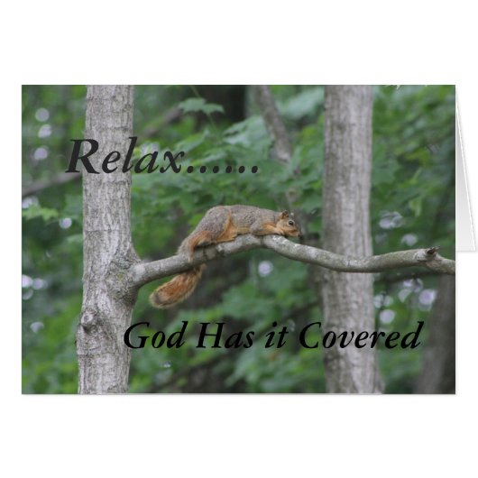 Rustig maar.....God heeft het bedekt - blanco binn (Voorkant Horizontaal)