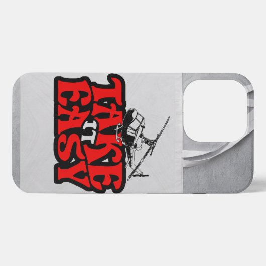 Rustig maar | Helikopter iPhone 13 Pro Hoesje iPhone Hoesje (Achterkant horizontaal)