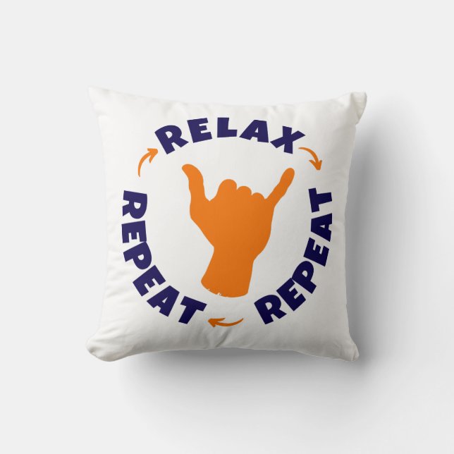 Rustig maar. Herhaal. Herhaal. Kussen (Voorkant)