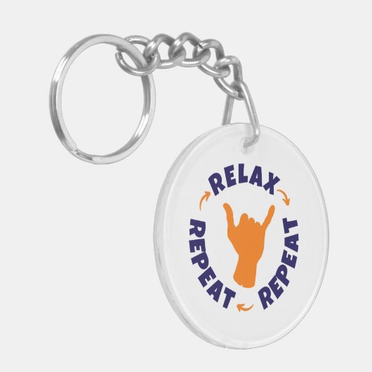 Rustig maar. Herhaal. Herhaal. Sleutelhanger (Voorkant Links)