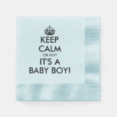 Rustig maar, het is een kleine jongen, grappig bab servet (Voorkant)