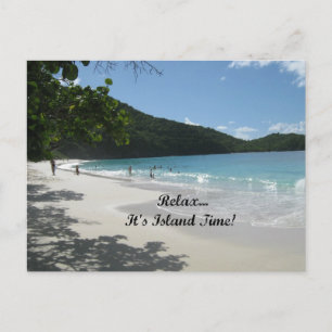 Rustig maar...Het is Island Time. Briefkaart