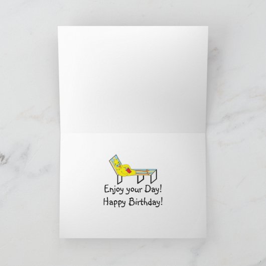 Rustig maar, het is je verjaardag. kaart (Binnen)