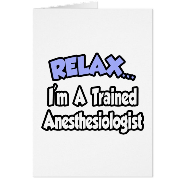 Rustig maar...ik ben anesthesist (Voorkant)