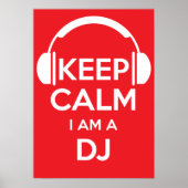 Rustig maar, ik ben een DJ Poster (Voorkant)