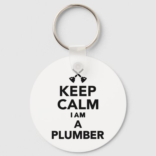 Rustig maar, ik ben een Plumber Sleutelhanger (Voorkant)