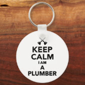 Rustig maar, ik ben een Plumber Sleutelhanger (Voorkant)