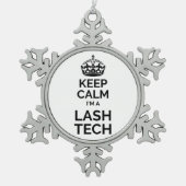 Rustig maar, ik ben een welkomsttechniek tin sneeuwvlok ornament (Voorkant)