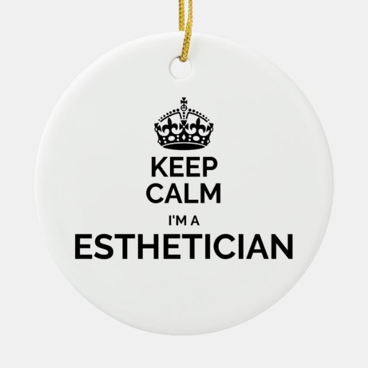 Rustig maar, ik ben estheticus. keramisch ornament (Voorkant)