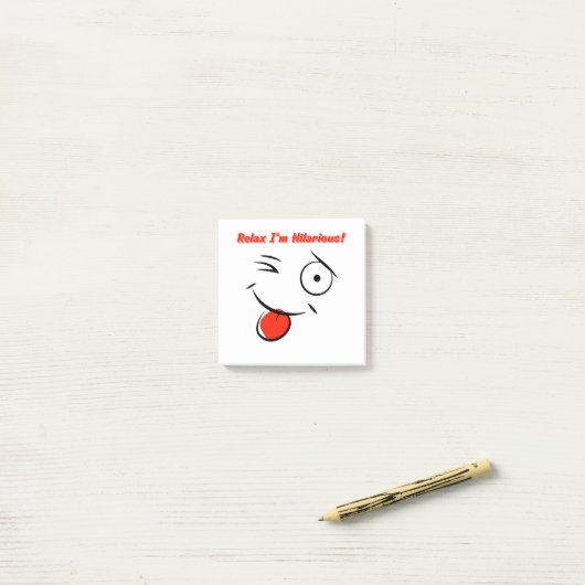 Rustig maar, ik ben Hilarious-Funny na het ontwerp Post-it® Notes (Op bureau)