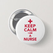 Rustig maar, ik ben verpleegster. ronde button 5,7 cm (Voorkant /achterkant)