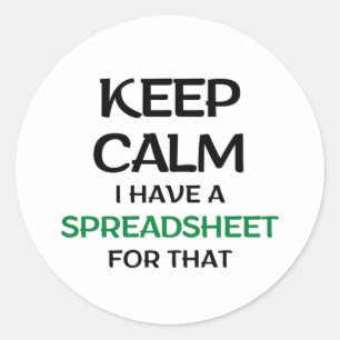 Rustig maar, ik heb daar een spreadsheet voor. ronde sticker