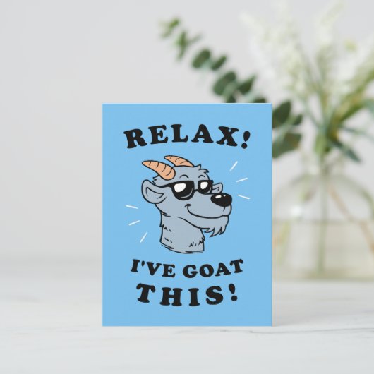 Rustig maar. Ik heb dit gegeten Briefkaart (Staand voorkant)