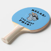 Rustig maar. Ik heb dit gegeten Tafeltennisbatje (Voorkant Gekanteld)