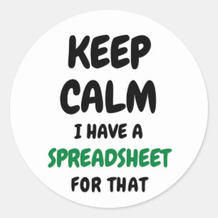 Rustig maar, ik heb een spreadsheet voor die Class Ronde Sticker