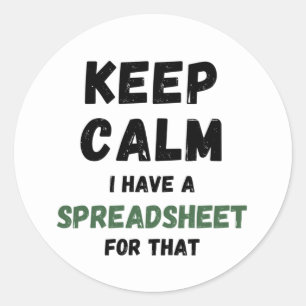 Rustig maar, ik heb een spreadsheet voor die Class Ronde Sticker