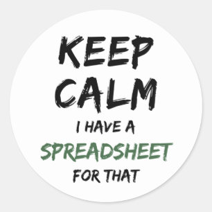 Rustig maar, ik heb een spreadsheet voor die Class Ronde Sticker