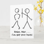 Rustig maar, ik heb je rug - word snel beter kaart (Gele Bloem)