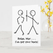 Rustig maar, ik heb je rug - word snel beter kaart (Gele Bloem)