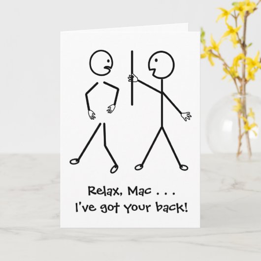 Rustig maar, ik heb je rug - word snel beter kaart (Gele Bloem)