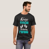 Rustig maar, ik heb tweelingen, mama van Twins, pa T-shirt (Voorkant volledig)