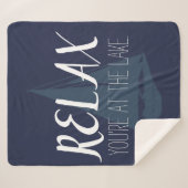 Rustig maar, je bent bij het meer sherpa deken (Voorkant (horizontaal))