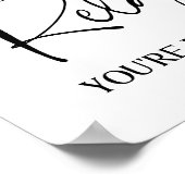 Rustig maar, je bent nu thuis Poster (Hoek)