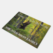 Rustig maar..Je zit in de Bossen gepersonaliseerde Deurmat (Schuin)