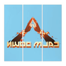 Rustig maar! Mirror-Afbeelding: omgekeerde typogra