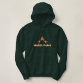 Rustig maar! Mirror Afbeelding reverse typografie Hoodie (Design voorkant)