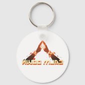 Rustig maar! Mirror Afbeelding reverse typografie Sleutelhanger (Voorkant)