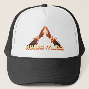 Rustig maar! Mirror Afbeelding reverse typografie Trucker Pet