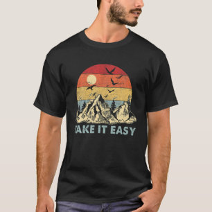 Rustig maar. Retrostijl buiten, Camping T-shirt