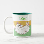 Rustig maar. tweekleurige koffiemok (Links)