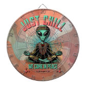 Rustig maar, we komen in vrede dartbord (Voorkant)