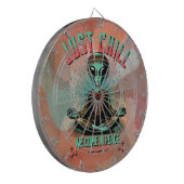 Rustig maar, we komen in vrede dartbord (Voorkant Links)