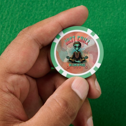 Rustig maar, we komen in vrede poker chips (Hand)