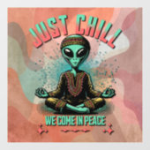 Rustig maar, we komen in vrede raamsticker (Vel)