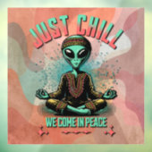 Rustig maar, we komen in vrede raamsticker (Vel 3)