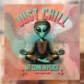 Rustig maar, we komen in vrede raamsticker (Vel 2)