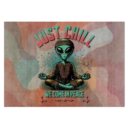 Rustig maar, we komen in vrede snijplank (Voorkant)