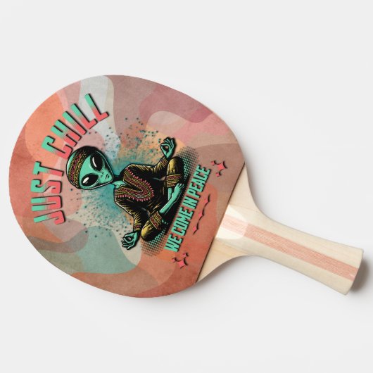 Rustig maar, we komen in vrede tafeltennisbatje (Zijkant)