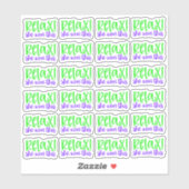 Rustig maar. Ze wil dit - vinylsticker Sticker (Vel)