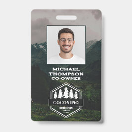 Rustig Mannelijk Bos Bergen Buitenlucht Badge
