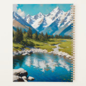 Rustig meer in de bergen planner (Achterkant)