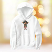 Rustig meisje Kerst Elf Boy's Hoodie