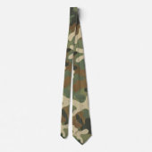 Rustig Militair Camouflagepatroon Stropdas (Achterkant)